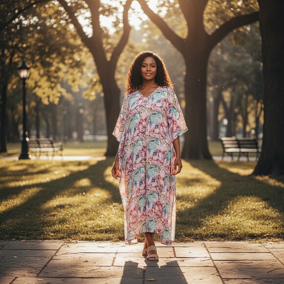 Gypsie Blu Other - Women Caftan Plus Size Beach Cover Up Soft & Comfortable Maxi Dresses